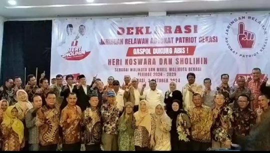 Puluhan Advokat Dukung Heri Sholihin dalam Pilkada Bekasi 2024
