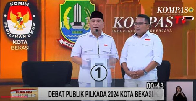 Heri Koswara dan Sholihin menyampaikan visi misi untuk beresin Bekasi.